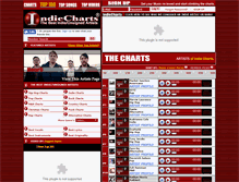 Tablet Screenshot of indiecharts.com